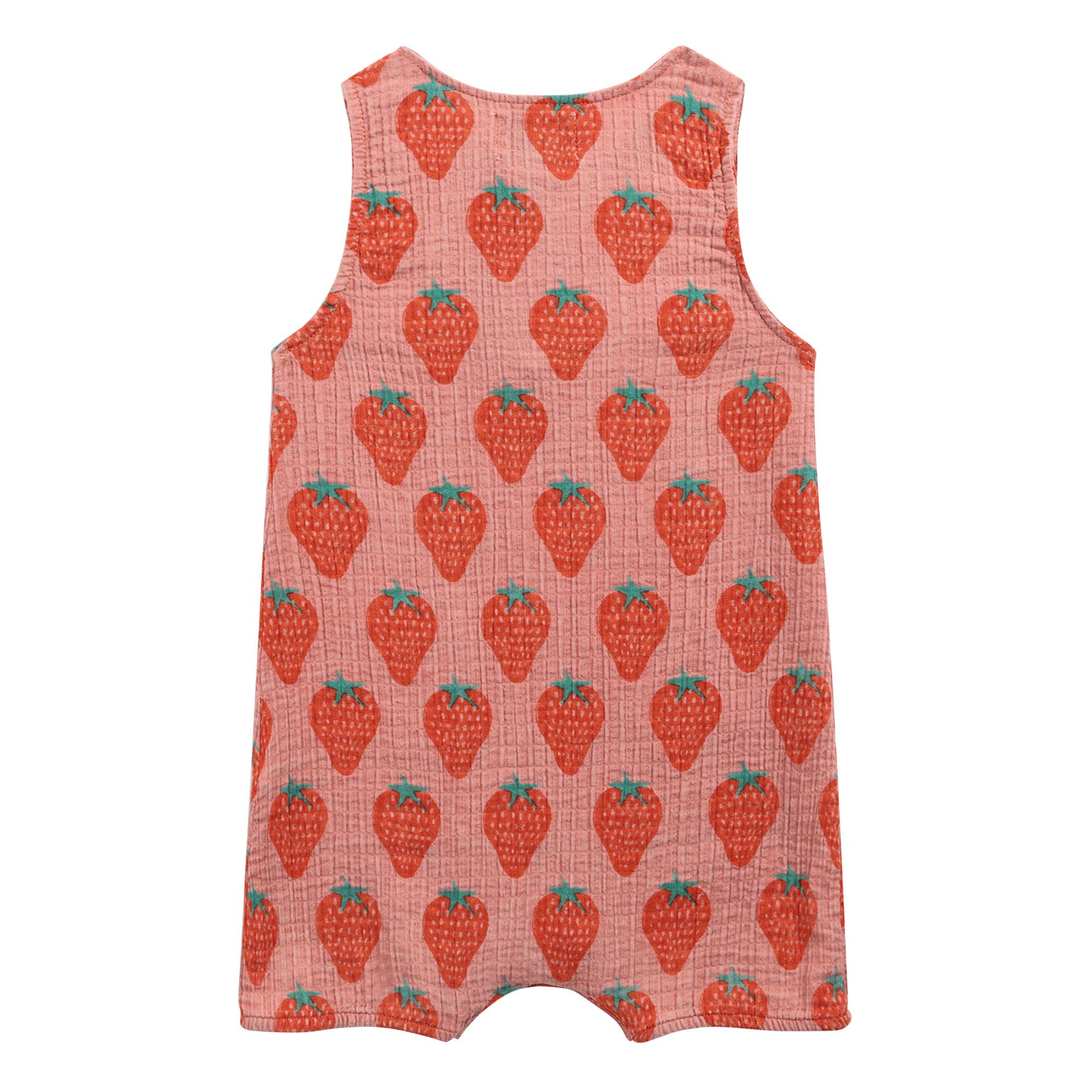 Organic Cotton Muslin Strawberry 