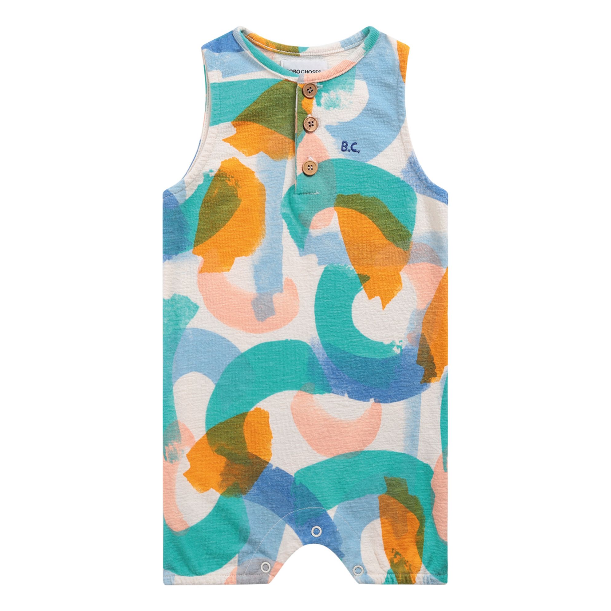 Bobo Choses - Combishort Molleton Bio Léger - Fille - Ecru