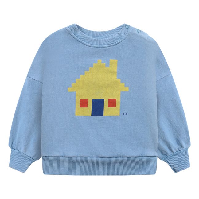 Organic Cotton House Sweatshirt Azul Cielo