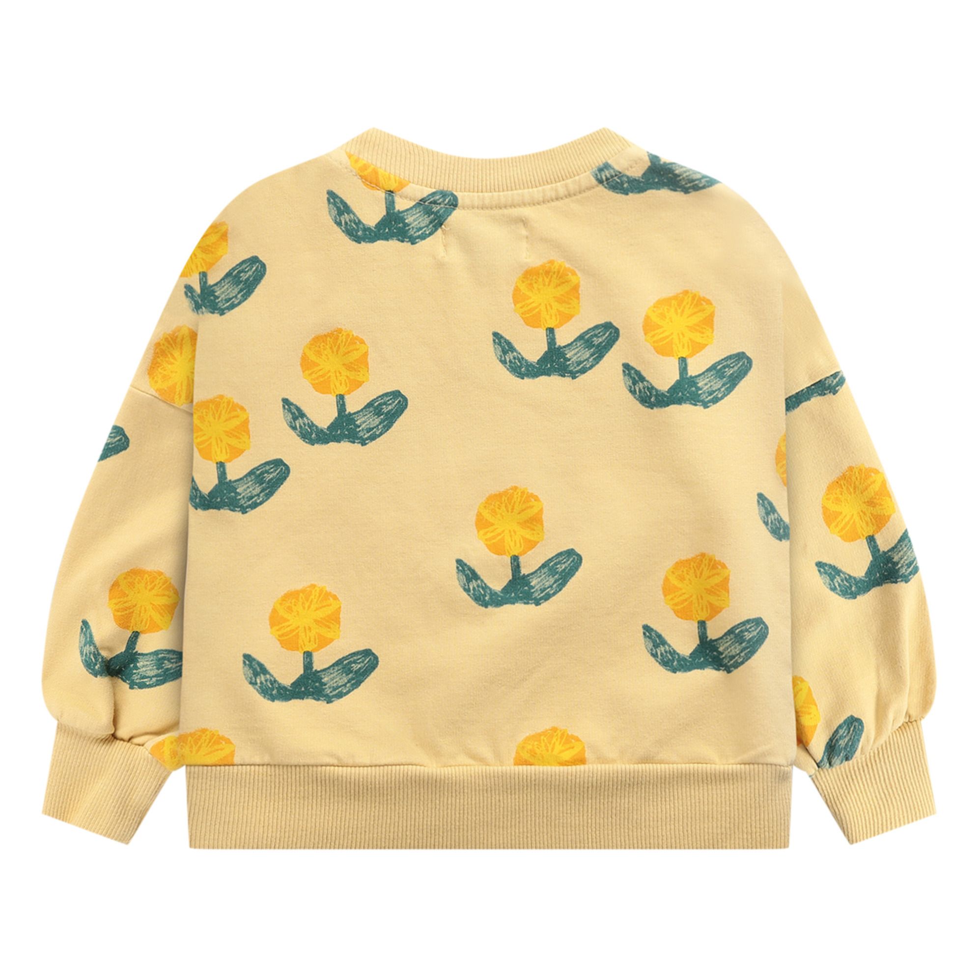 Organic Cotton Floral Sweatshirt Yellow- Product image n°4