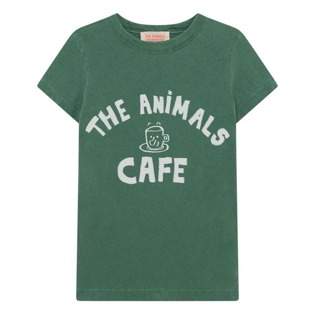 Hippo Café T-Shirt Green