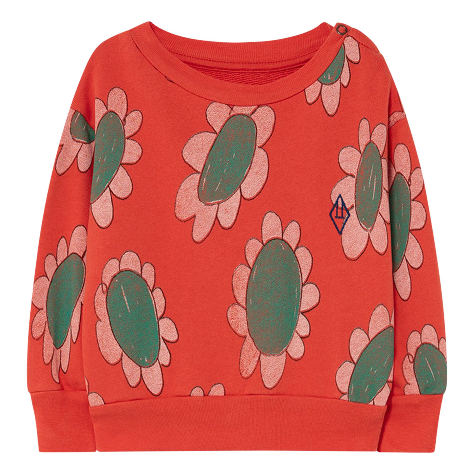 The Animals Observatory - Sweat Fleuri Bear - Fille - Rouge