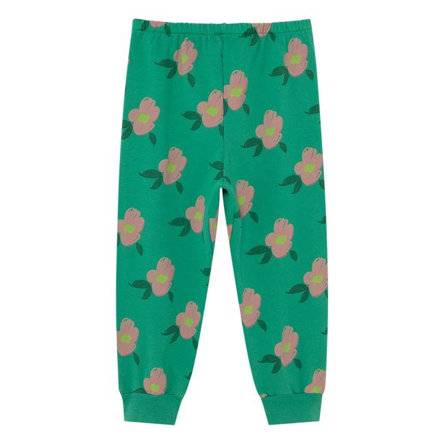 Panther Floral Joggers Verde