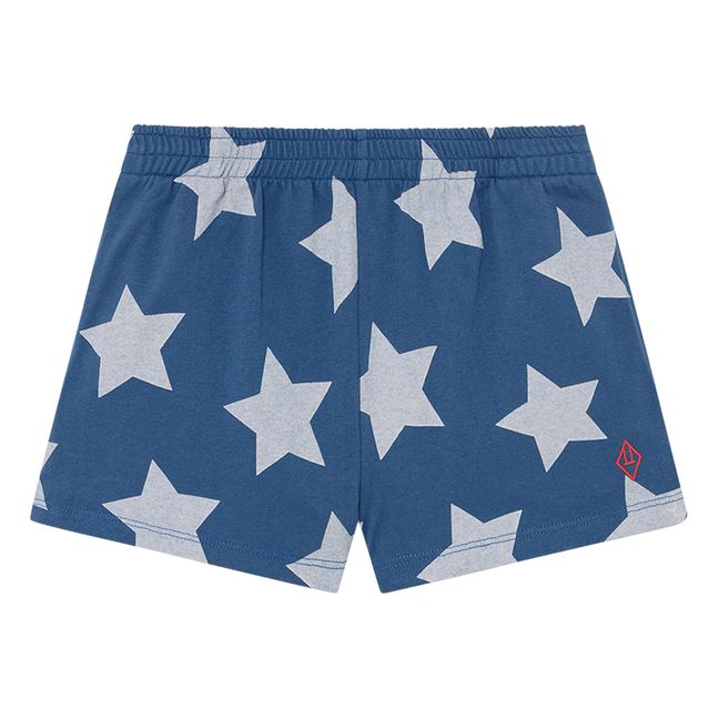 Star Jersey Poodle Shorts Navy blue