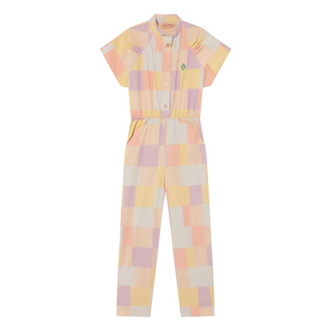 Grasshopper Checked Jumpsuit Pale pink