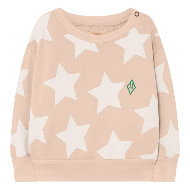 Bear Star Sweatshirt Pale pink