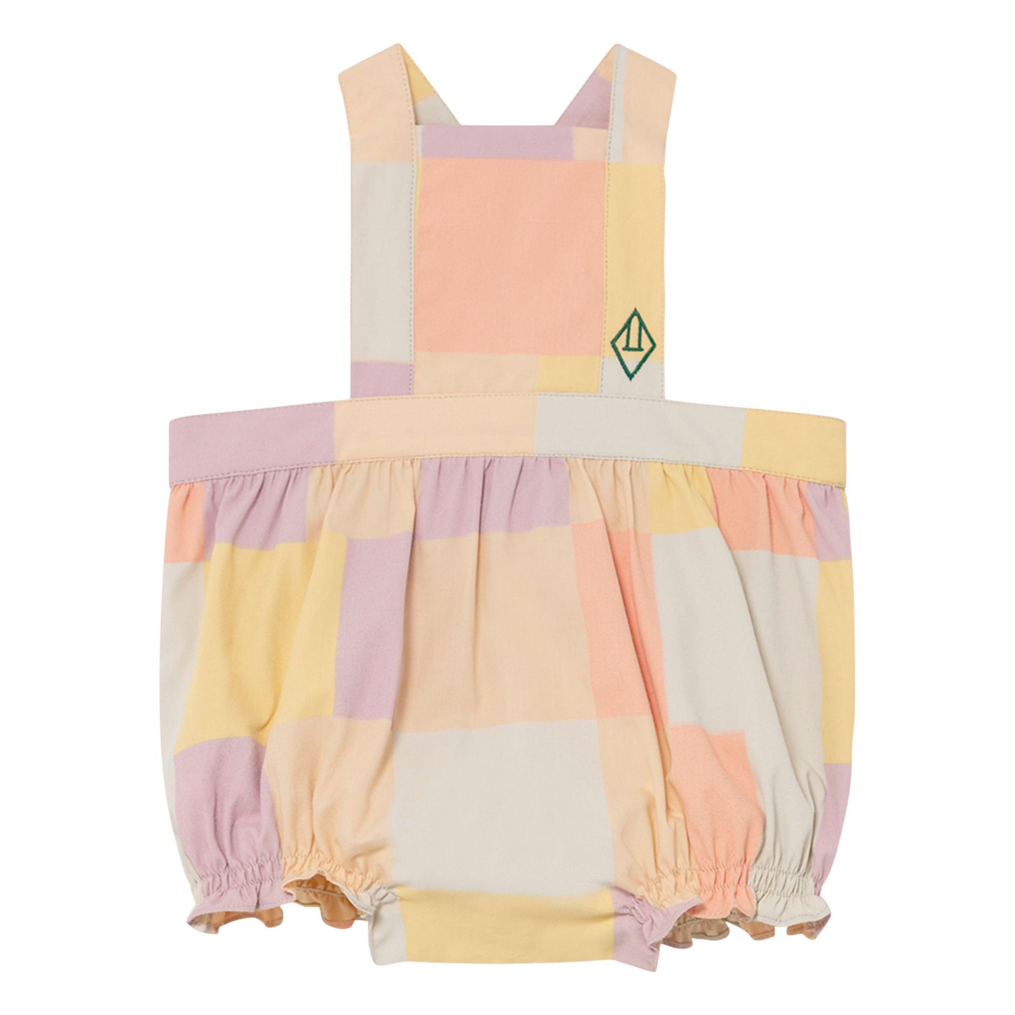 The Animals Observatory - Barboteuse Carreaux Meerkat - Fille - Rose pâle