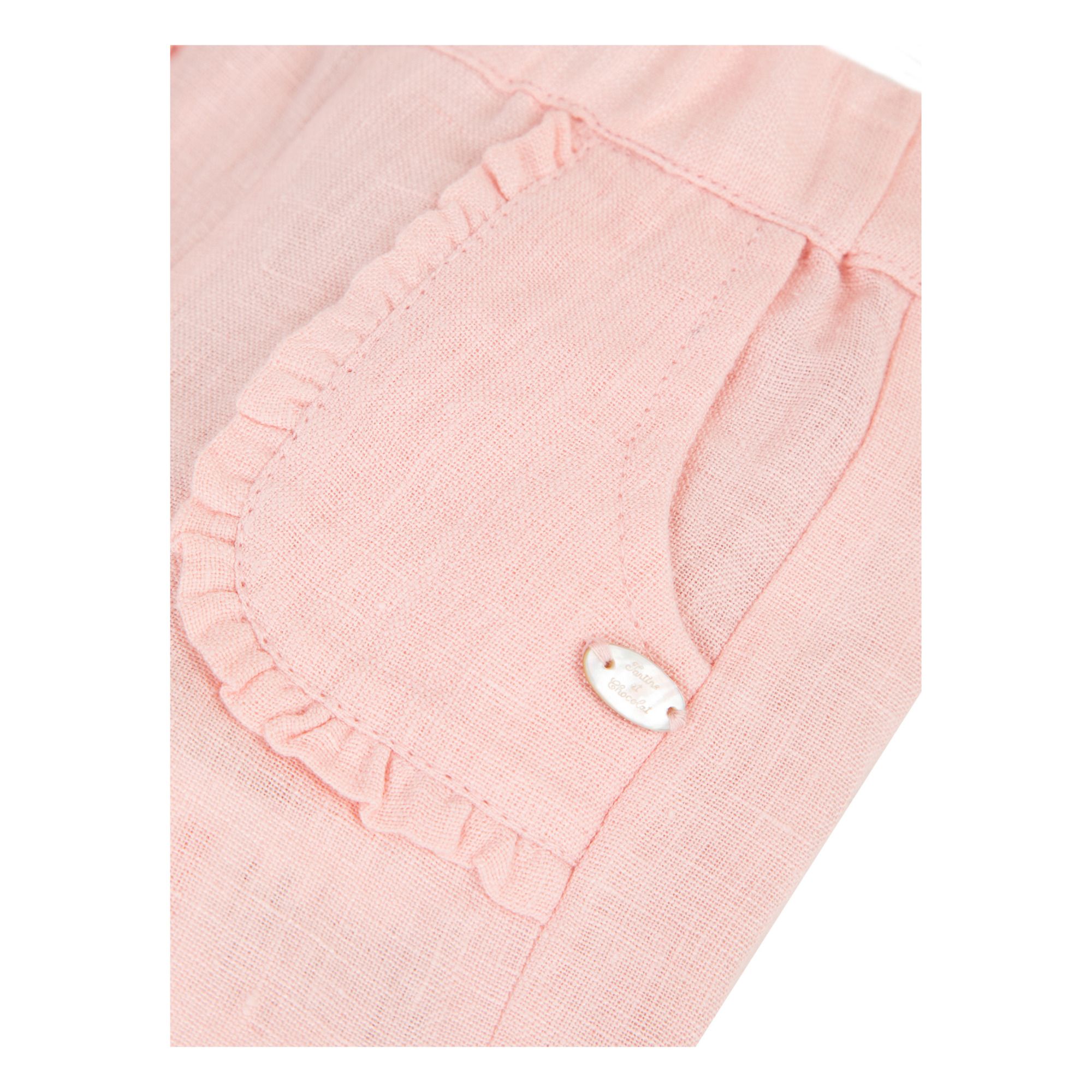 Pantalón de lino Rosa- Imagen del producto n°1