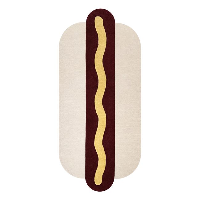 Tappeto Hot Dog in lana
