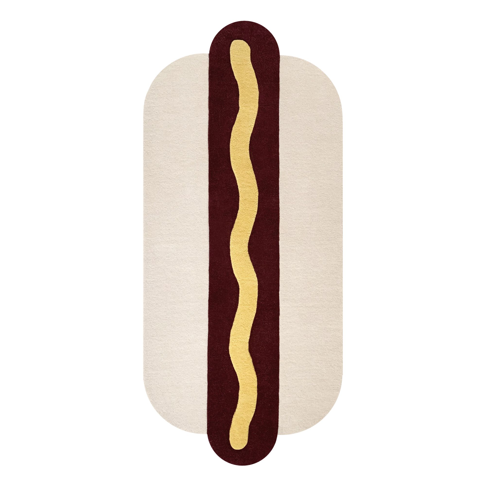 Maison Deux - Tapis Hot Dog en laine - Multicolore