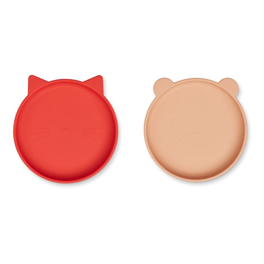 Liewood - Assiettes Olivia - Set de 2 - Rouge