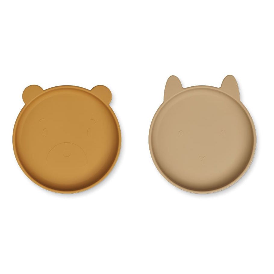 Liewood - Assiettes Olivia - Set de 2 - Caramel