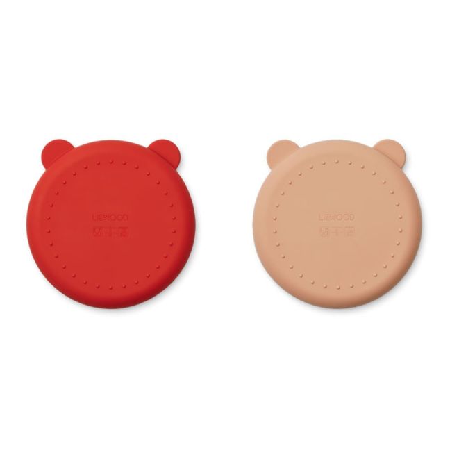 Piatti, modello: Merrick, in silicone - Set di 2 | Rosso