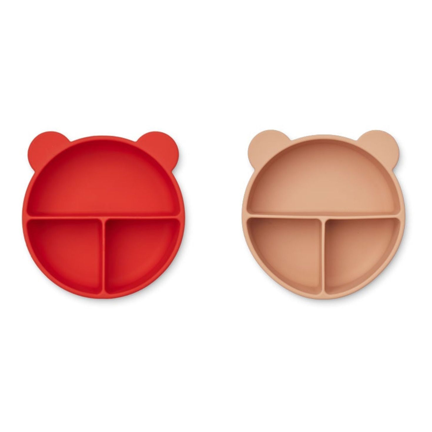 Liewood - Bols Connie en silicone - Set de 2 - Rouge