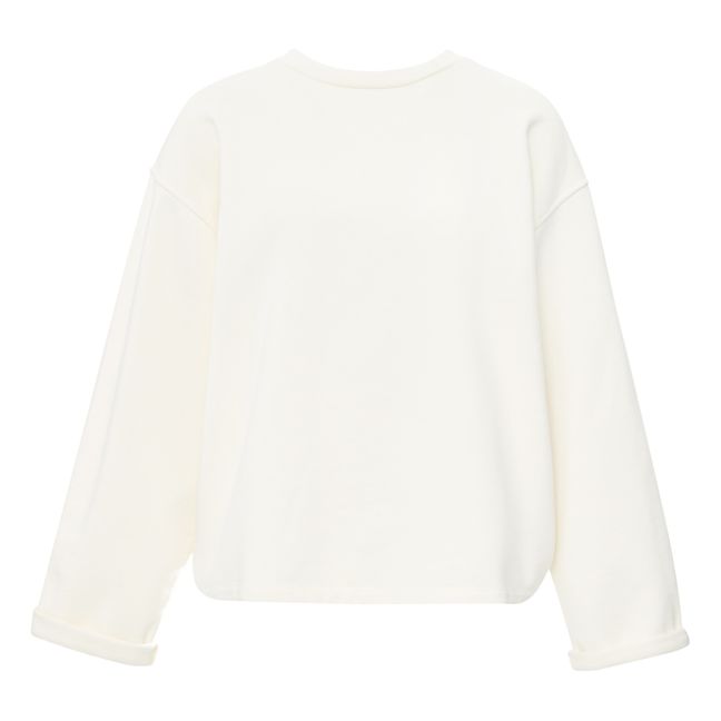 Sudadera de algodón orgánico Jacky | Crudo