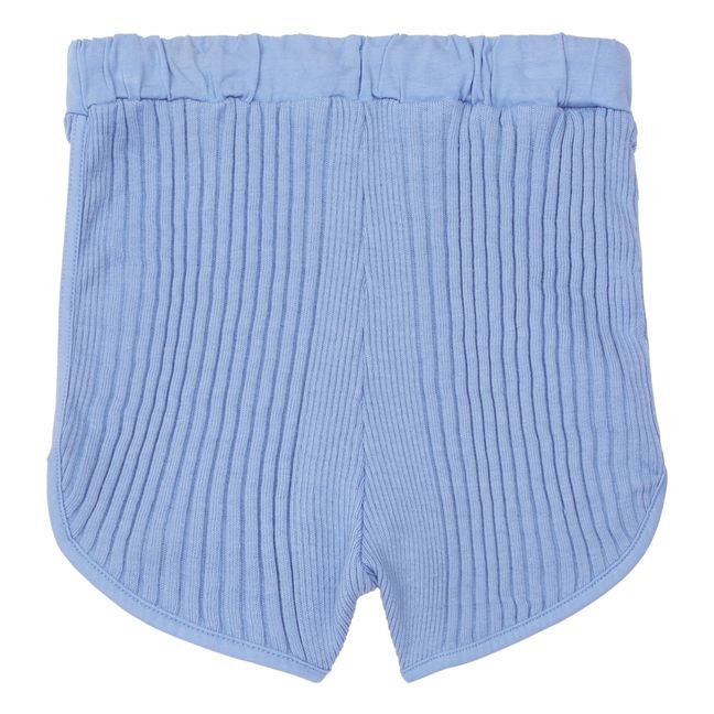 Rio Knitted Shorts Blau meliert