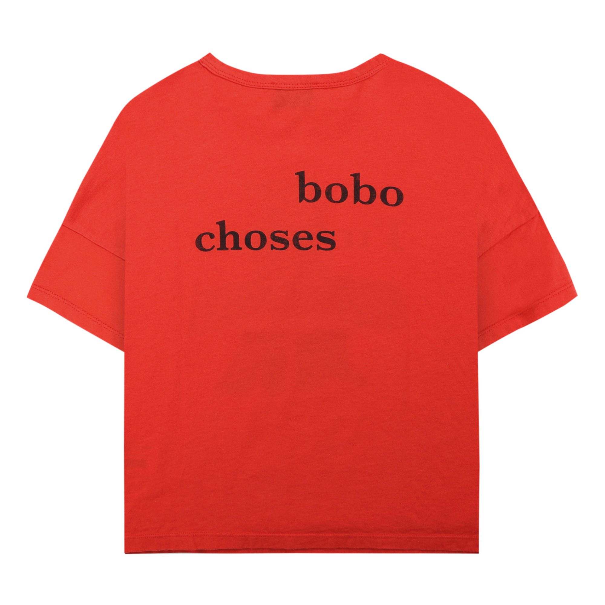 Camiseta de algodón orgánico Poet Rojo- Imagen del producto n°5