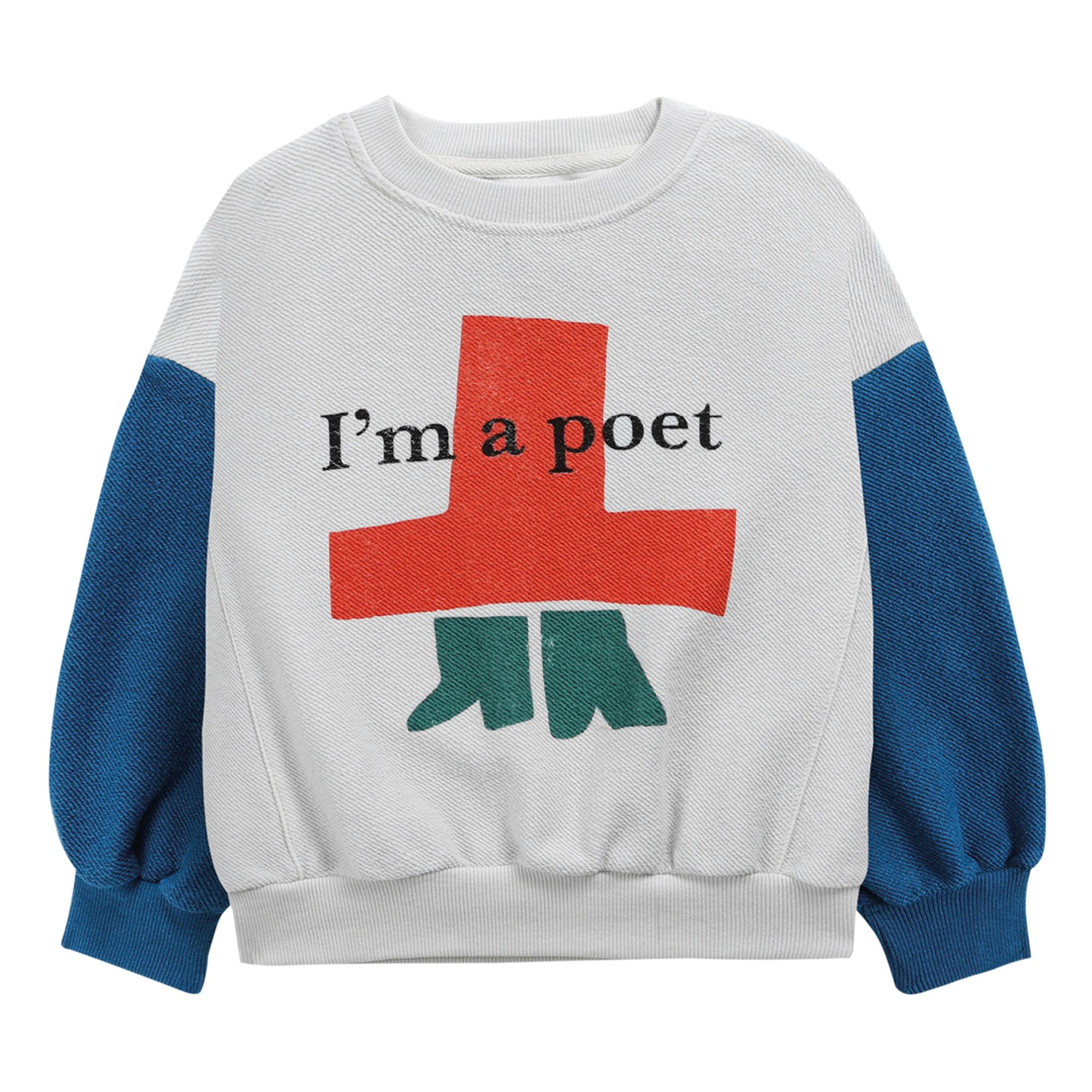 Bobo Choses - Sweat Coton Bio Texturé Poet - Fille - Bleu