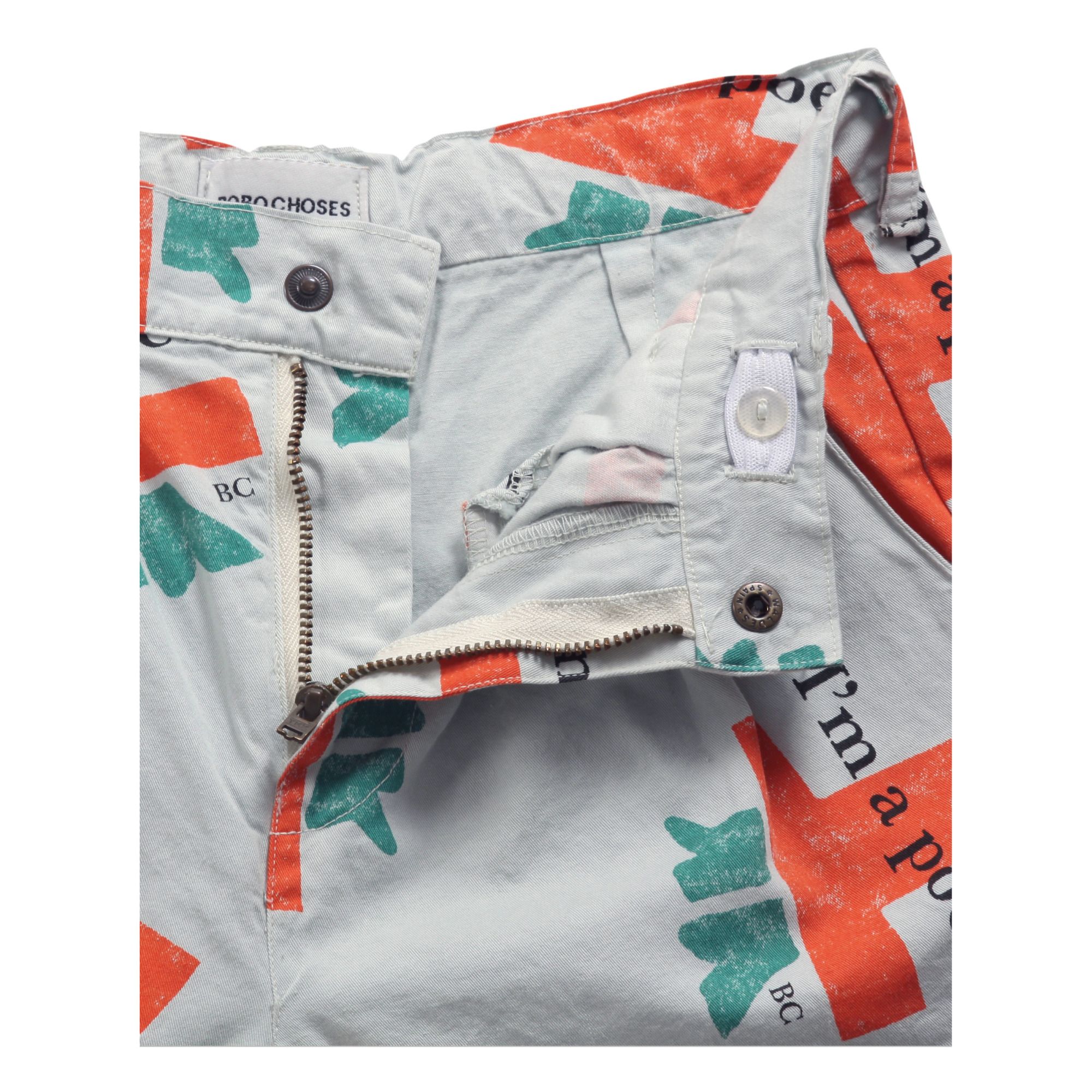Pantalón de algodón orgánico Poet Gris Claro- Imagen del producto n°1