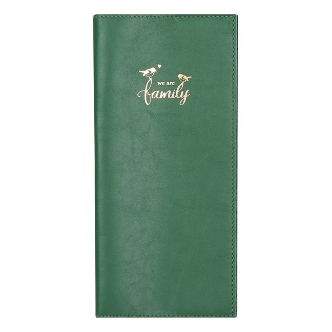 Leather Family Book Cover Verde