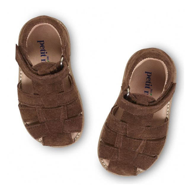 Velcro Sandals Chocolate