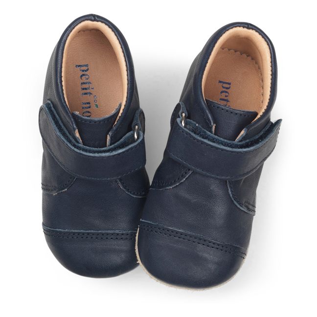 Zapatillas de casa con velcro | Azul Marino