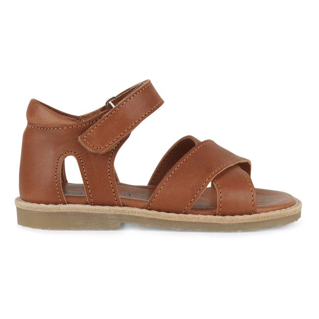 Crossover Sandals Brown