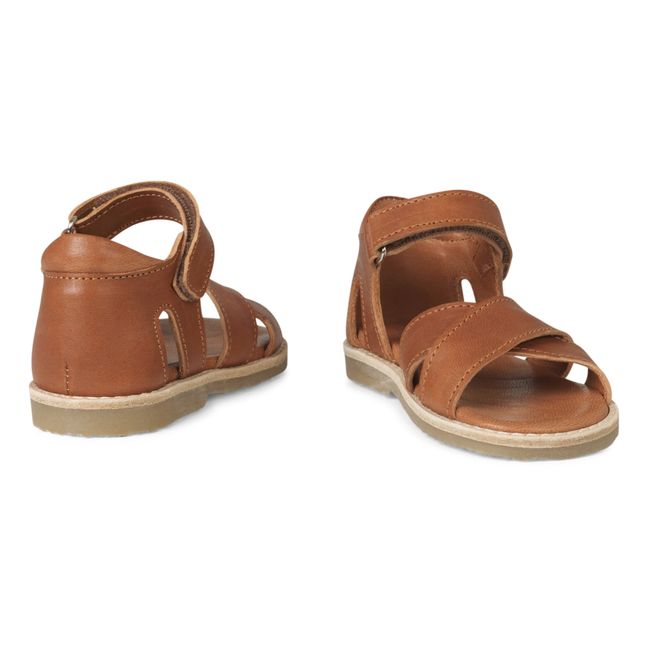 Crossover Sandals Brown