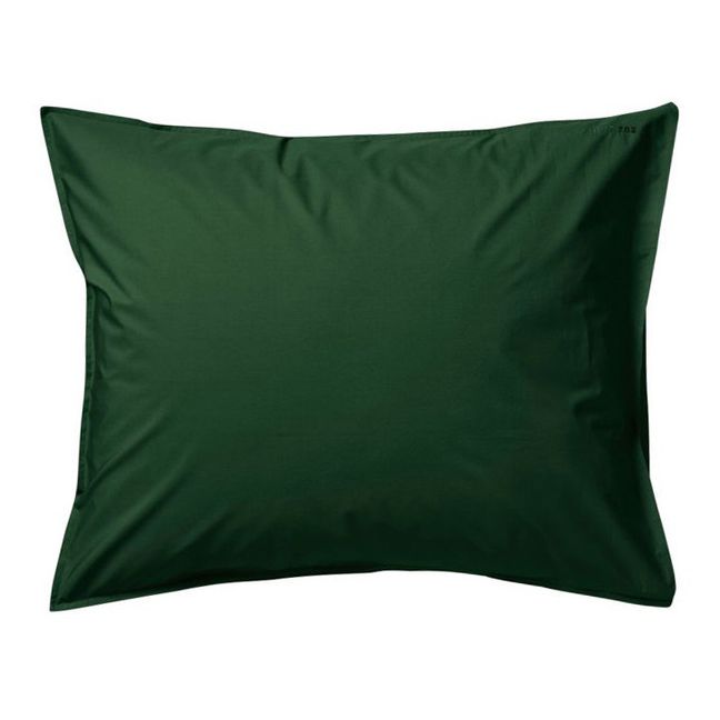 Organic Cotton Percale Pillowcase | Chrome green
