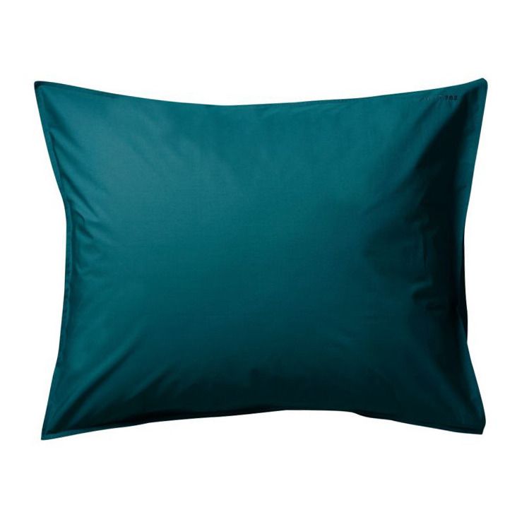 Suite 702 - Taie d'oreiller en percale organique - Bleu pétrole