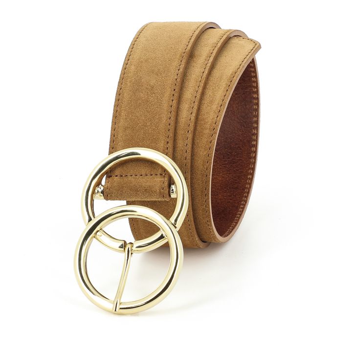 Cintura Bulle, in velluto | Caramello- Immagine del prodotto n°2