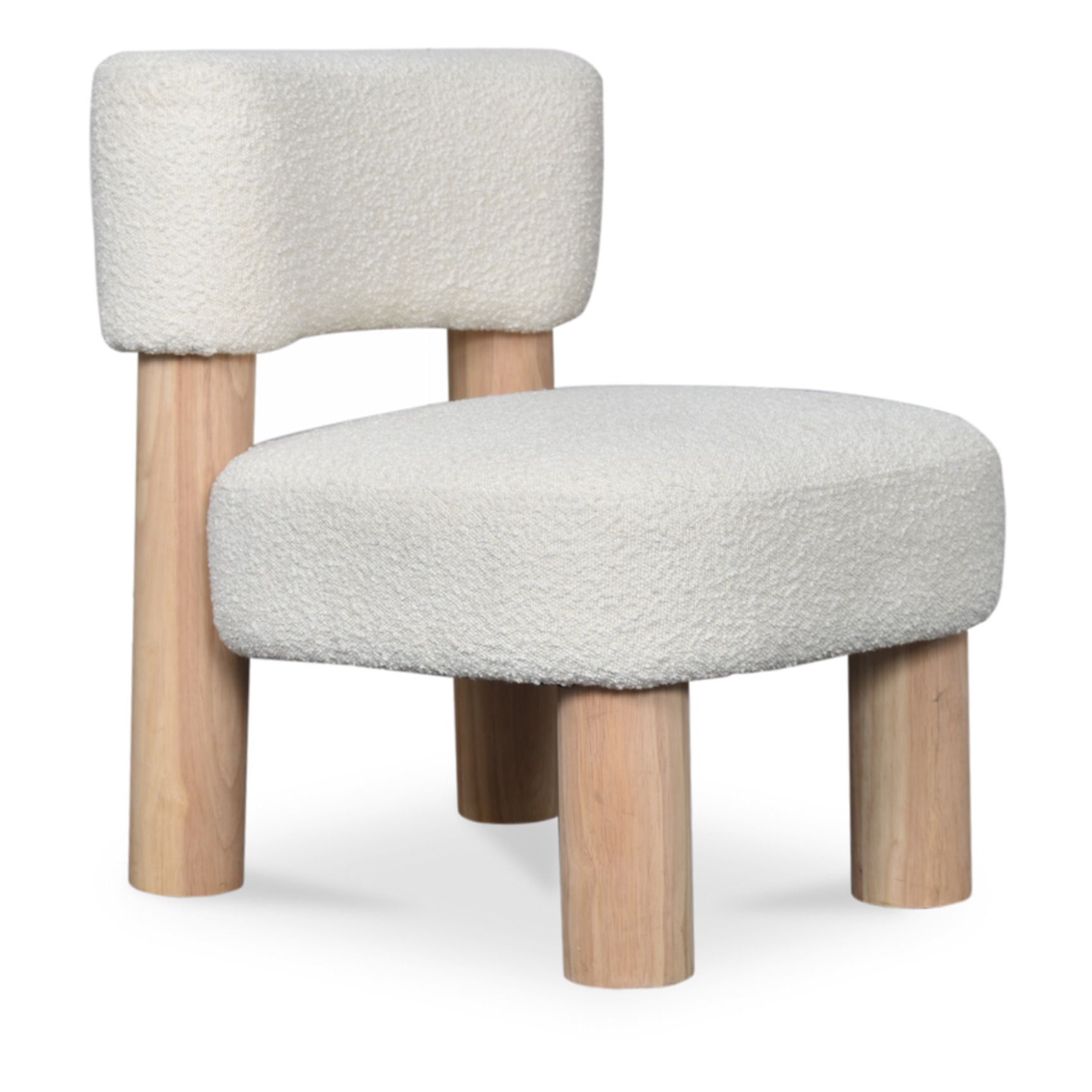 Opjet - Fauteuil Studio en bouclette - Naturel