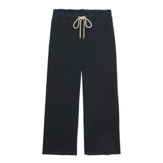 Joggers The Wide Leg Cropped Schwarz