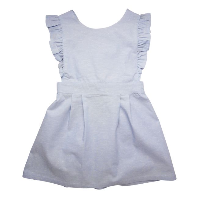 Organic Cotton Chambray Dress Denim blue