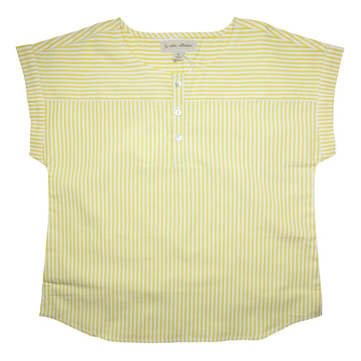 Shirt Gestreift Bio-Baumwolle Gelb- Produktbild Nr. 0