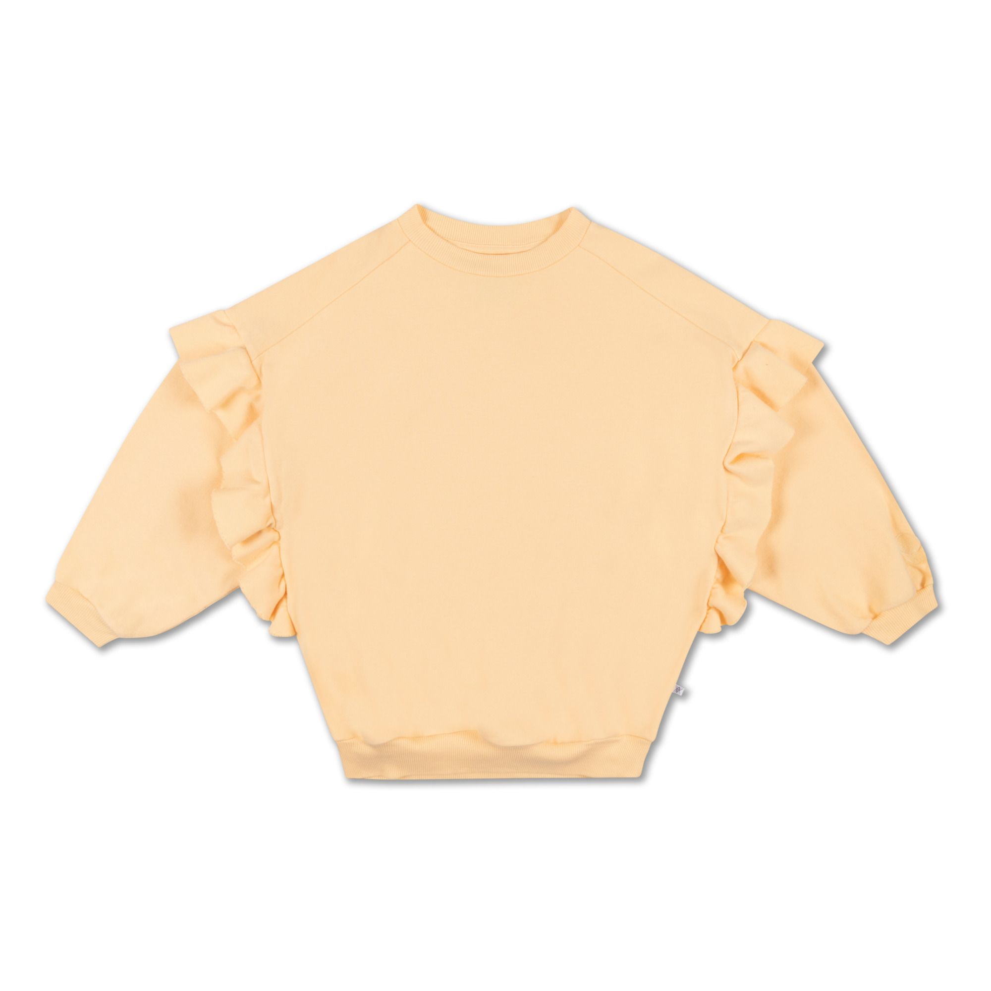 Jersey con volantes de algodón orgánico Amarillo- Imagen del producto n°0