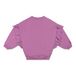 Jersey de algodón orgánico con volantes Violeta- Miniatura produit n°0