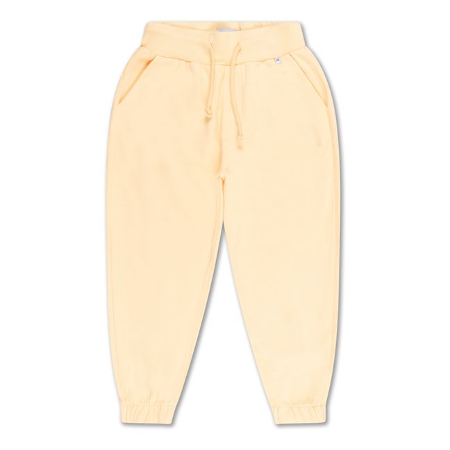 Pantalón de chándal Uni de algodón orgánico Amarillo