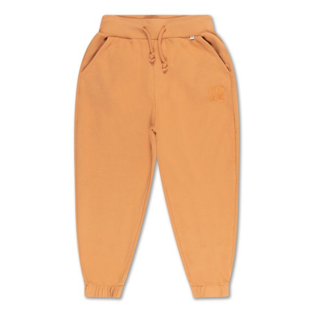 Pantaloni Jogger in tinta unita, in cotone biologico Arancione