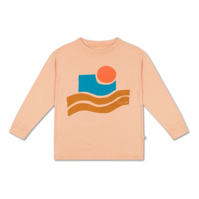 T-shirt ML Coton Bio Rose pêche
