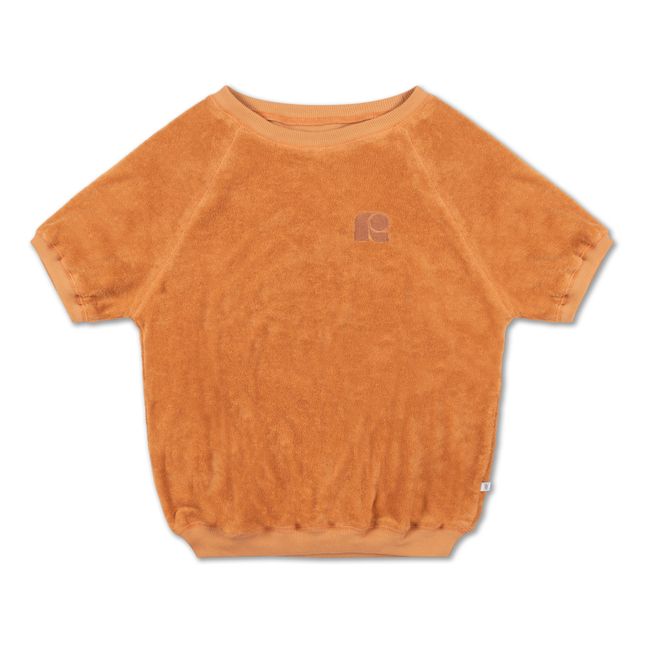 Camiseta Uni de algodón orgánico Camel