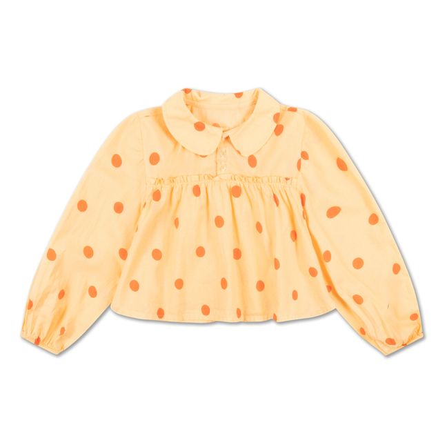 Bluse Bio-Baumwolle | Blasses Gelb