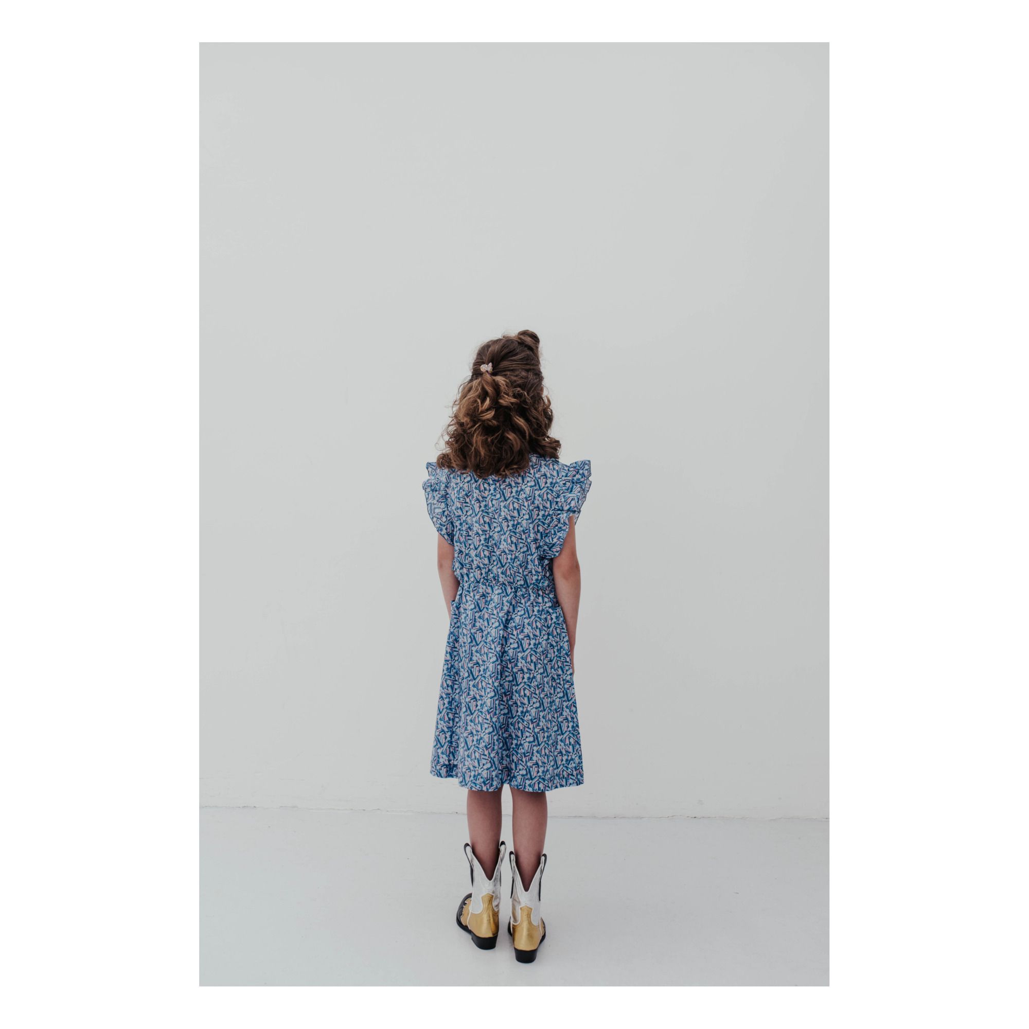 Misty Frill Dress Blue- Product image n°4