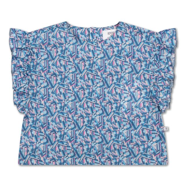 T-shirt Misty, in cotone biologico Blu