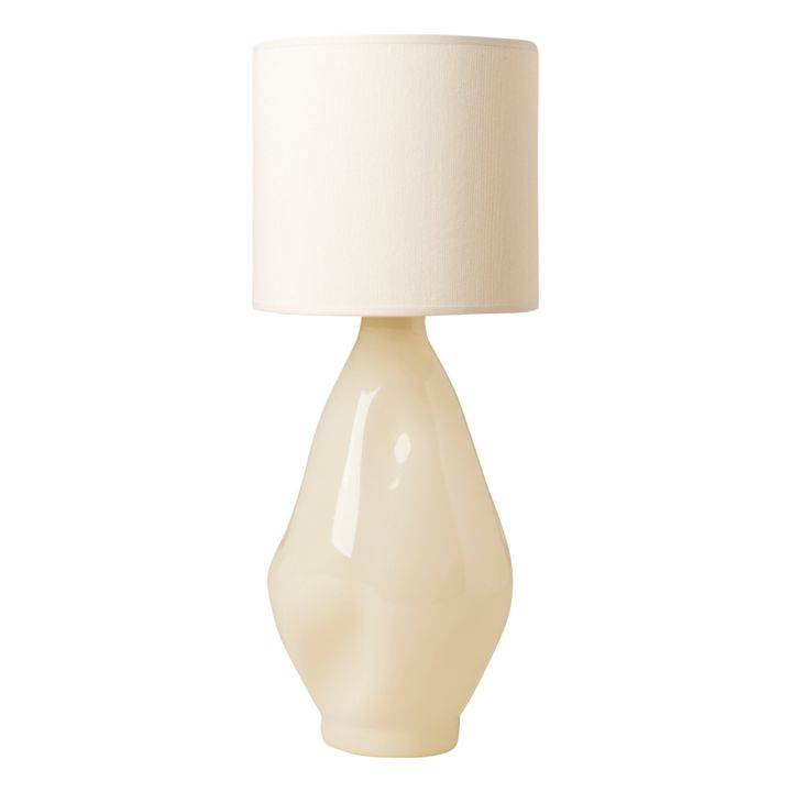 Lámpara de mesa de vidrio de borosilicato | Beige- Imagen del producto n°0