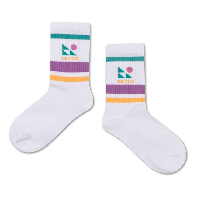 Socken Logo Weiß