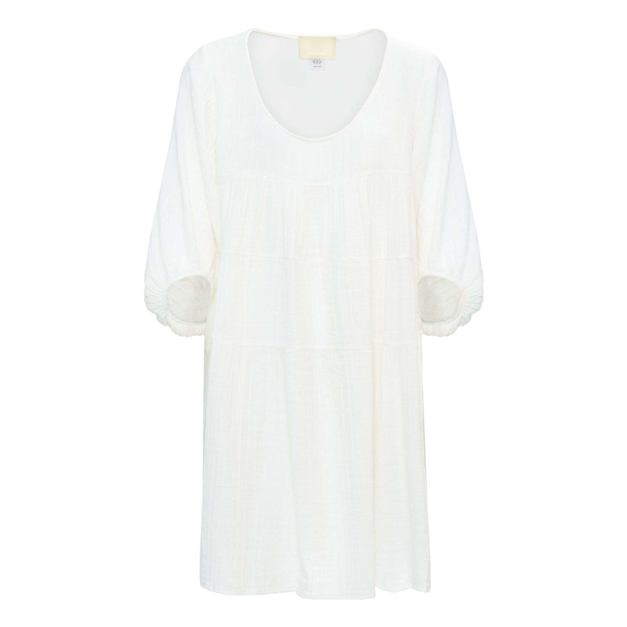 Anaak - Robe Nina Mini Gaze de Coton - Femme - Blanc