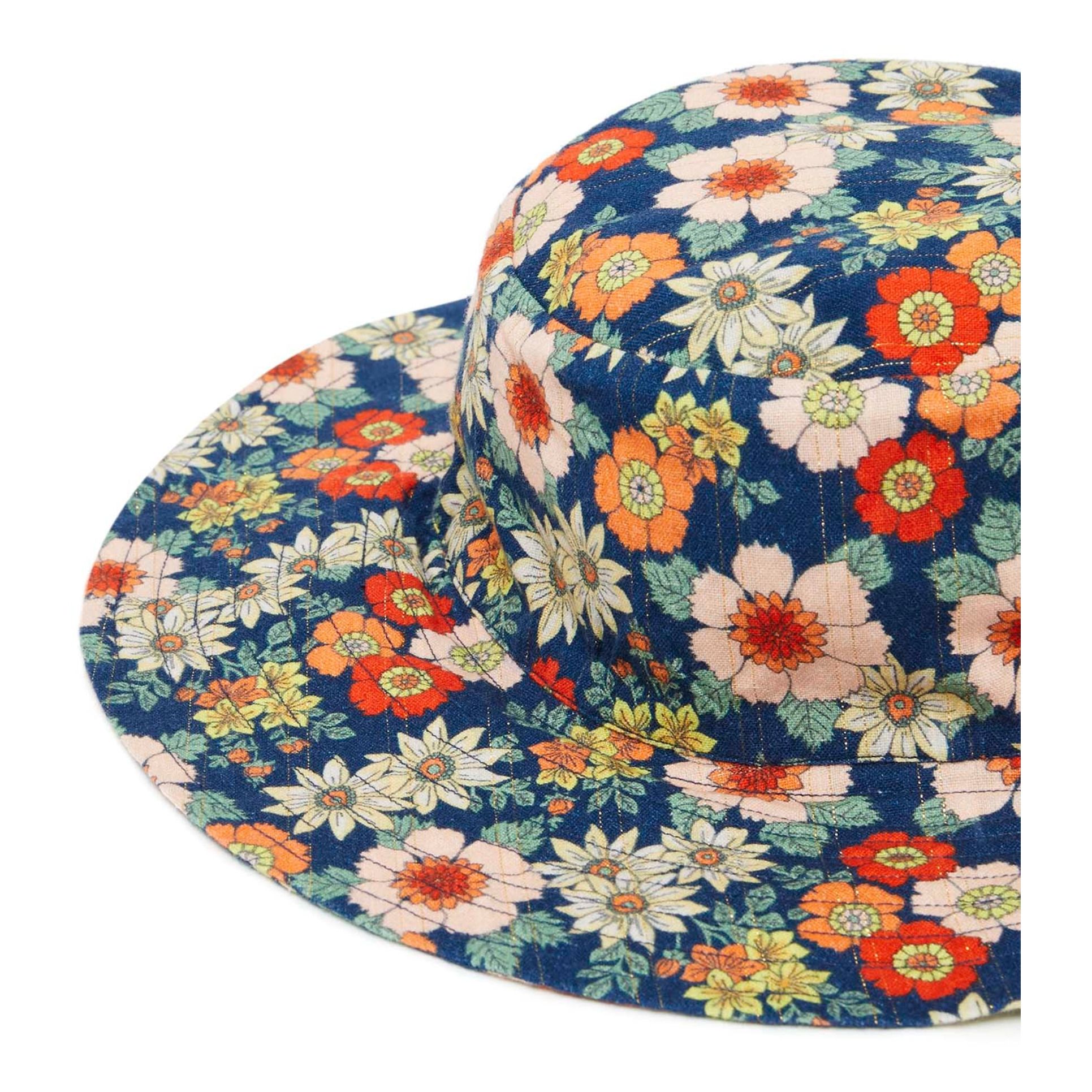 Etretat Floral Hat Navy blue Bonton 