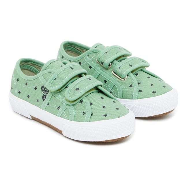 Star Velcro Sneakers Green