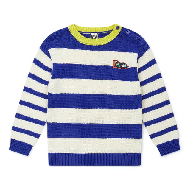 Pull Garçon Fatface Rayé Multicolore - 3-4 Ans, Laine Et Polyester, Excellent état